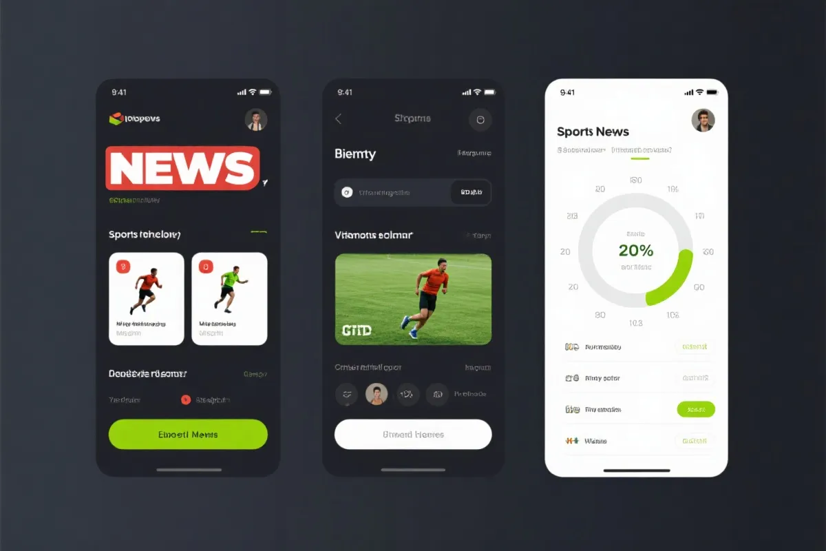 九游娱乐App界面示意图 - 体育资讯与训练记录